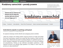 Tablet Screenshot of kradzionysamochod.pl